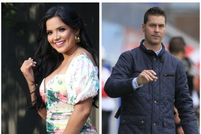 Evelyn Calderón con Juan Rescalvo.