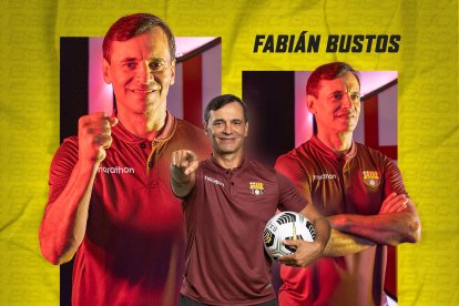 Fabián Bustos entrenador del Barcelona y sus 300 partidos.