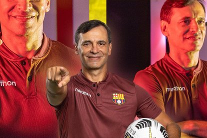 Fabián Bustos entrenador del Barcelona y sus 300 partidos.