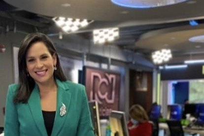 La guayaquileña lleva 13 años viviendo en Colombia. Trabaja en  RCN y NTN24. Está agradecida por la acogida.