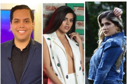 Dieter Dustin Hoffmann, Emma Guerrero y Yuribeth Cornejo.