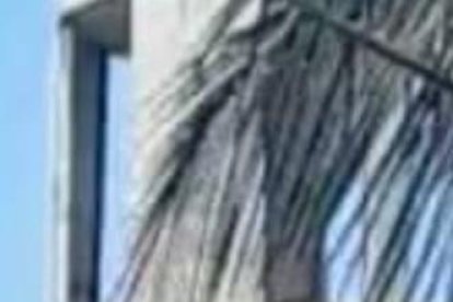 Jean Poll Fuentes se lanzó desde un tanque de aproximadamente 40 metros de altura.