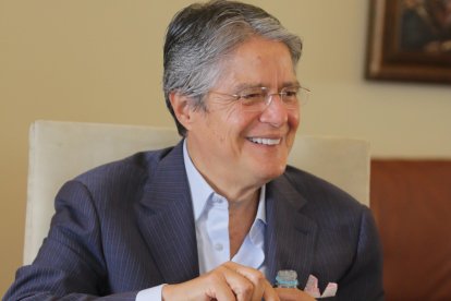 El presidente Lasso disfrutó de una entrevista sin hablar de política.