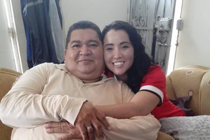 Luis Vite, exjugador del Ídolo, junto a su hija Maite.