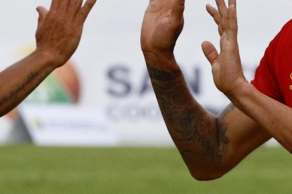 El Negro Figueroa (i) y el Polaco Fydriszewski (d) son las cartas de gol de los orientales.