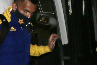 Carlos Tévez ya en Guayaquil, listo para el partido del martes 4 de mayo ante Barcelona.