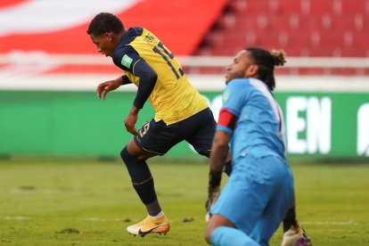 Gonzalo Plata hizo el gol ante Perú y lleva tres en las eliminatorias.