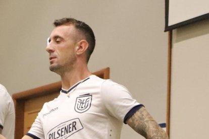 Damián Díaz entrenando en Río de Janeiro.