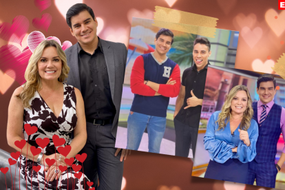 Isaac con su hermano Joel y su Úrsula, con quien trabaja hace aproximadamente un año.