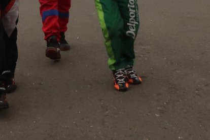Santiago Saab, Nicolás Peribonio, Hoover Ochoa y Alejandro Taleb en el kartódromo de Guayaquil.