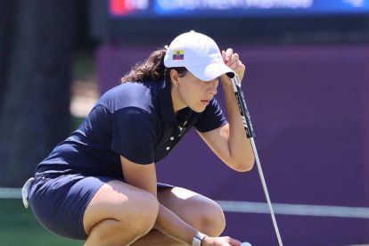 Daniela Darquea en su primer día de participación.