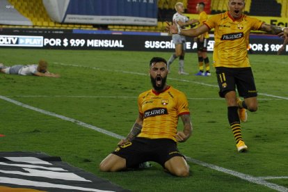 Gonzalo Mastriani y un doblete ante el D. Cuenca.