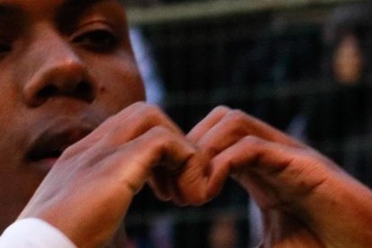 Djorkaeff Reasco la esperanza de gol y fútbol de los Albos.