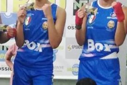 Los boxeadores entrenando en el gimnasio Matbru