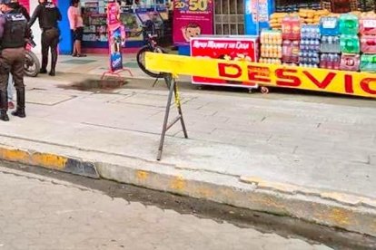 El local en Puebloviejo que fue 'visitado' por un hampón.