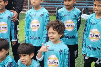 El equipo San Bernardino en la sub-9.