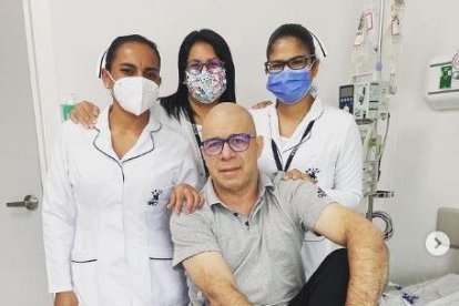 El bailarín agradeció al equipo de trabajo de Solca.