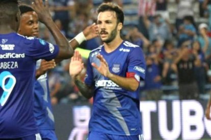 Sebastián Rodríguez (d) registra cinco goles en esta primer etapa de LigaPro.Foto:

Christian Vásconez