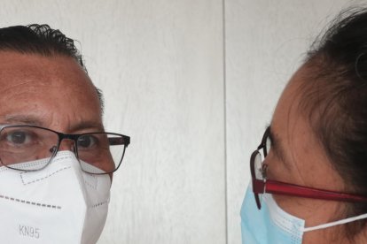 Segundo Aguaguina estuvo acompañado de su esposa en todo el proceso.