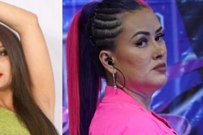 Margareth, Jenny, Zully y la cantante Hipatia.