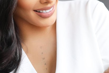 Karla y la pequeña Luciana.