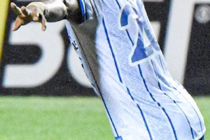 Jefferson Montero y su primer gol con 9 de Octubre.