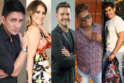 Emerson Morocho, Jacqueline Gaete, Carlos Luis Andrade, Orlando Quiñonez e Isaac Delgado.