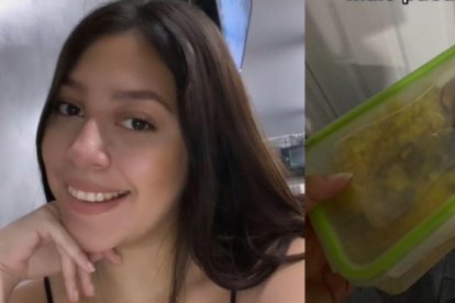 Novia le llevó el almuerzo y lo encontró con otra
