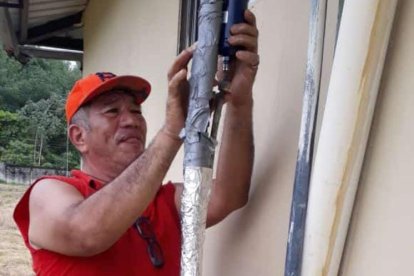 El accidentado se dedicaba al arreglo de electrodomésticos.