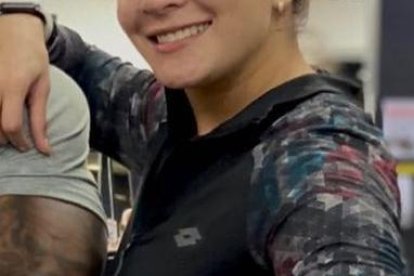 Jota y Yuribeth, en un descanso durante uno de sus entrenamientos.