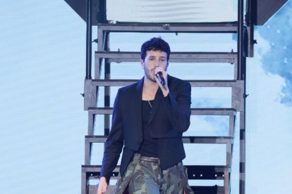 El artista en su presentación en Guayaquil.