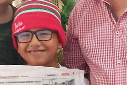 Horacio recibió otro premio: salir con su familia en su periódico favorito.