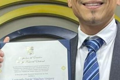 Jiménez ya tiene su credencial de concejal y el domingo 14 de mayo será posesionado.