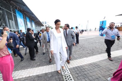 Marcela Aguiñaga fue una de las mejores vestidas.