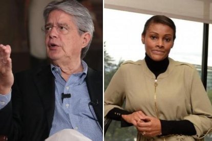 El Presidente de la República, Guillermo Lasso, y la Fiscal General, Diana Salazar