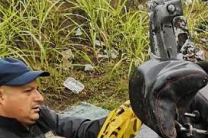 Un accidente de tránsito se registró en el Paso Lateral de Ambato.