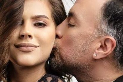 Arianna Mejía con su aún esposo Troi Alvarado.