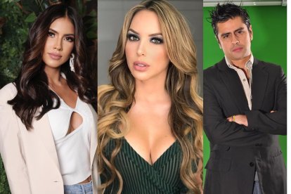 Pamela Sambrano. Érika Vélez y Poncho Quintero.