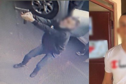 El hombre capturado es de nacionalidad extranjera.