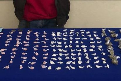 El detenido sería un expendedor de droga, según la Policía.