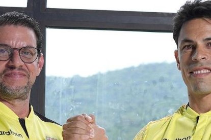 Rafael Verduga (i) designará a Matías Oyola (d) como vicepresidente deportivo, en caso de ganar las elecciones.