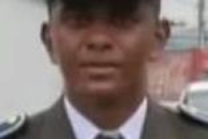 El uniformado estaba con un compañero cuando ocurrió la tragedia.