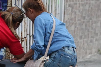 Dos de los tres cuerpos quedaron en un costado del parque del sector.