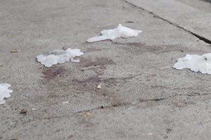 La vereda donde la niña fue alcanzada.