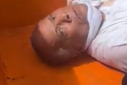 Talibán, cuando iba a ser lanzando al mar.