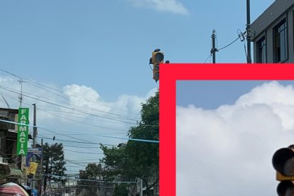 Los semáforos de las calles Lizardo García y la A, en Guayaquil, están sin funcionar, aparentemente, desde hace un mes.