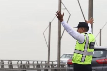 Un muerto resultó de un accidente en el puente de la Unidad Nacional este día.