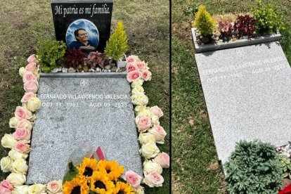 Cuestionamiento. Familiares del excandidato presidencial denunciaron el retiro de una placa colocada en su tumba