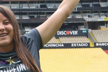 Maleike Pacheco arquera de Barcelona jugará su primera Copa Libertadores.