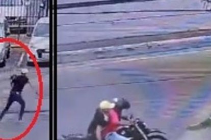 Las imágenes del operativo fueron grabadas por una cámara de seguridad que siguió todos los movimientos